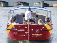 Canal cruise with small boat (kids) 
