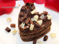 Heart-Shaped Chocolate Cake