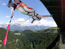 192m Europa Bridge Bungee Jump in Austria